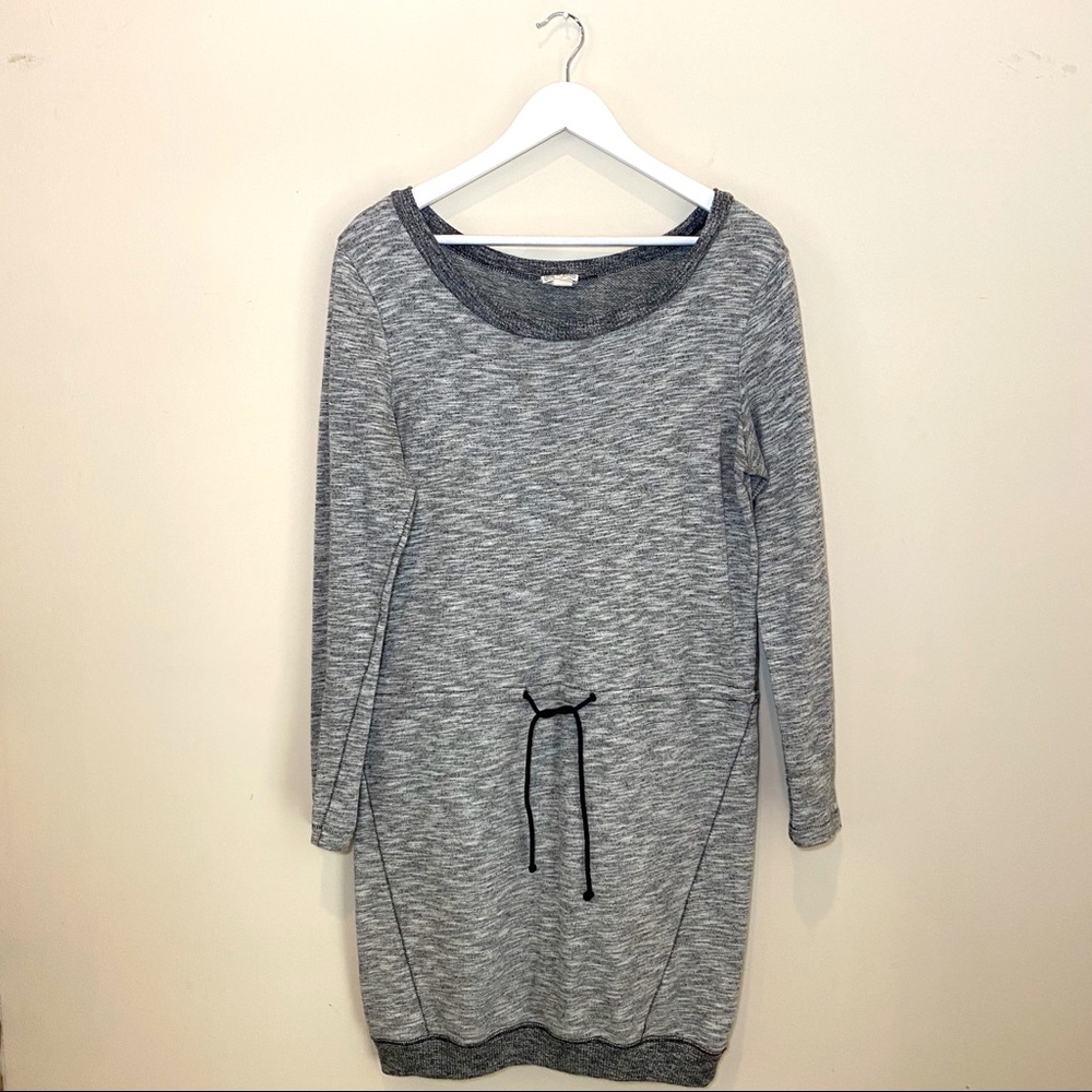 Converse Heathered Grey Drawstring Dress - Picture 2 of 6